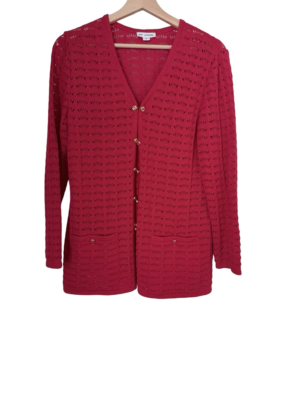 St. John Vintage Open Knit Cardigan